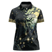 New Zealand Matariki Tupuarangi Women Polo Shirt Ng Kai o te Rangi LT9 Female Art - Polynesian Pride