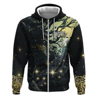 New Zealand Matariki Tupuarangi Zip Hoodie Ng Kai o te Rangi LT9 Zip Hoodie Art - Polynesian Pride