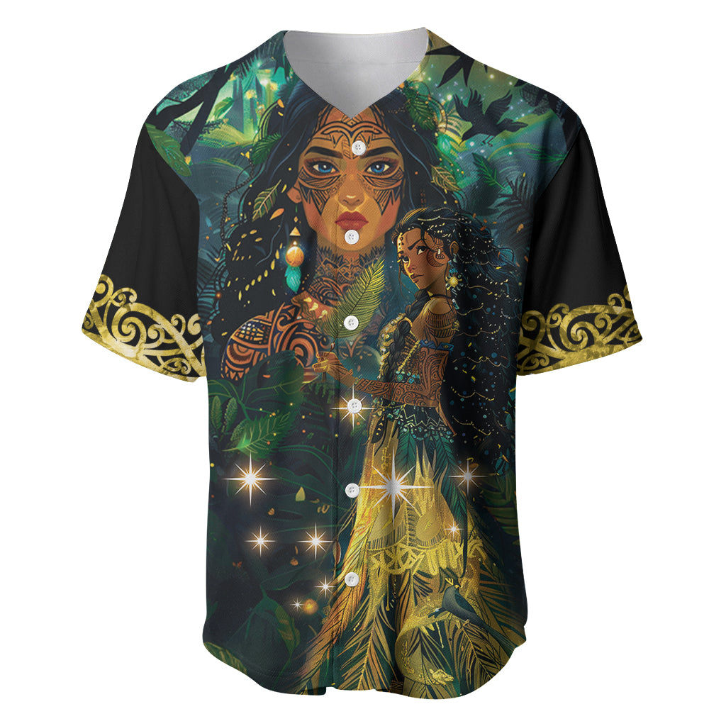 New Zealand Matariki Baseball Jersey Rongo Mori Wellbeing and Good Luck LT9 Art - Polynesian Pride