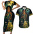 New Zealand Matariki Couples Matching Short Sleeve Bodycon Dress and Hawaiian Shirt Rongoā Māori Wellbeing and Good Luck