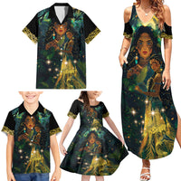 New Zealand Matariki Family Matching Summer Maxi Dress and Hawaiian Shirt Rongo Mori Wellbeing and Good Luck LT9 - Polynesian Pride