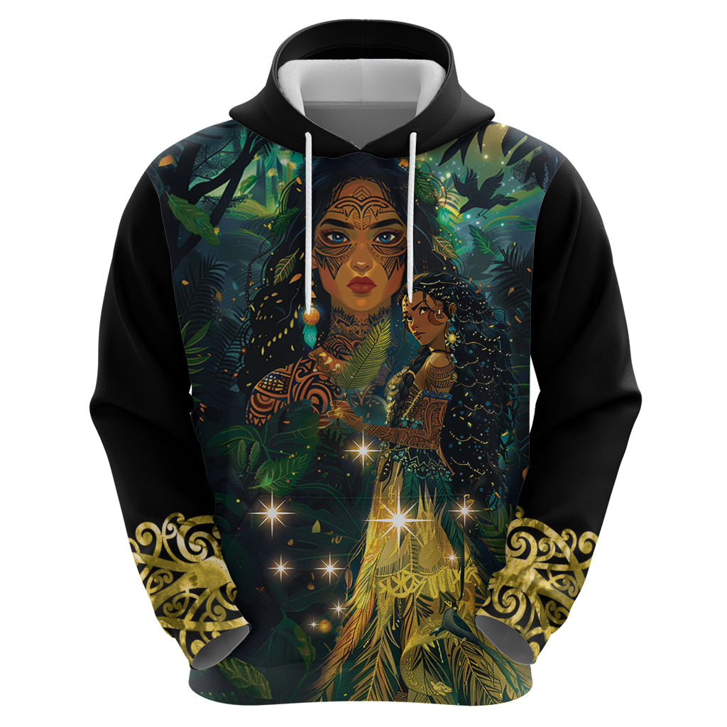 New Zealand Matariki Hoodie Rongo Mori Wellbeing and Good Luck LT9 - Polynesian Pride