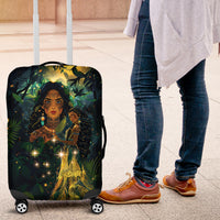 New Zealand Matariki Luggage Cover Rongo Mori Wellbeing and Good Luck LT9 Art - Polynesian Pride