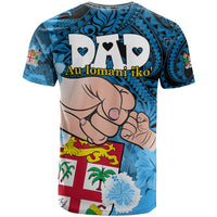 Fathers Day Polynesian Islands Fiji T Shirt Dad Au Lomani Iko Polynesian Flowers Tribal LT9 - Polynesian Pride