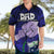 Fathers Day Polynesian Islands Samoa Hawaiian Shirt Dad Ou Te Alofa Ia Te Oe Tama - Blue Polynesian Flowers Tribal LT9 - Polynesian Pride