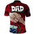 Dads Day Samoa Polo Shirt Dad Ou Te Alofa Ia Te Oe Tama Red Polynesian Flowers Tribal LT9 - Polynesian Pride