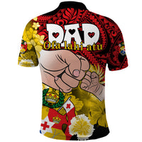 Dads Day Tonga Polo Shirt Dad Ofa lahi atu Polynesian Flowers Tribal LT9 - Polynesian Pride