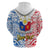 Custom 125th Independence Anniversary Philippines Hoodie Polynesian Pilipinas Flag Style White LT9 - Polynesian Pride