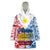 Personalised Polynesian Philippines Wearable Blanket Hoodie Pilipinas Flag Style for 125th Independence Anniversary White LT9 One Size White - Polynesian Pride