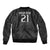 (Custom Text And Number) New Zealand Rugby Sleeve Zip Bomber Jacket All Black Fern with Maori Tribal Pattern LT9 - Polynesian Pride