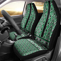 New Zealand Maori Niho Taniwha Car Seat Cover Kakariki Mangopare and Puhoro Pattern