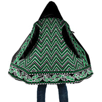 New Zealand Maori Niho Taniwha Cloak Kakariki Mangopare and Puhoro Pattern - Polynesian Pride