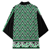 New Zealand Maori Niho Taniwha Kimono Kakariki Mangopare and Puhoro Pattern - Polynesian Pride