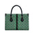 New Zealand Maori Niho Taniwha Leather Bag Kakariki Mangopare and Puhoro Pattern - Polynesian Pride