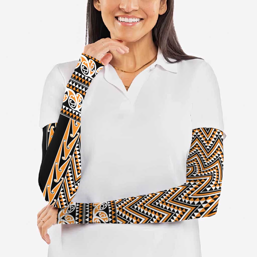 New Zealand Maori Niho Taniwha Arm Sleeves Karaka Mangopare and Puhoro Pattern - Polynesian Pride