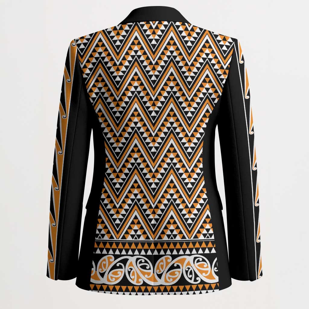New Zealand Maori Niho Taniwha Blazer Karaka Mangopare and Puhoro Pattern LT9 - Polynesian Pride