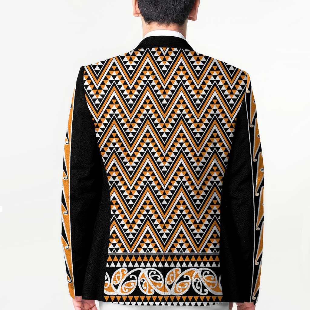 New Zealand Maori Niho Taniwha Blazer Karaka Mangopare and Puhoro Pattern LT9 - Polynesian Pride
