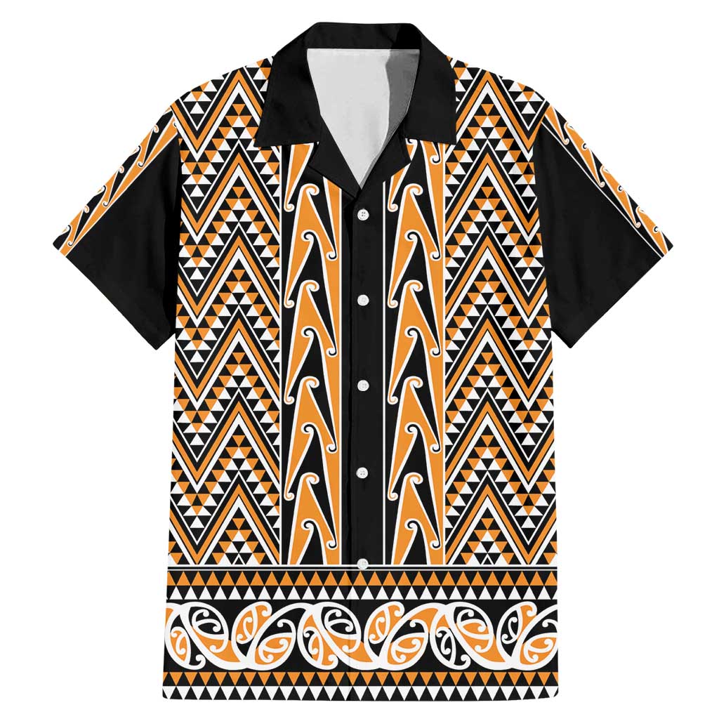 New Zealand Maori Niho Taniwha Family Matching Mermaid Dress and Hawaiian Shirt Karaka Mangopare and Puhoro Pattern