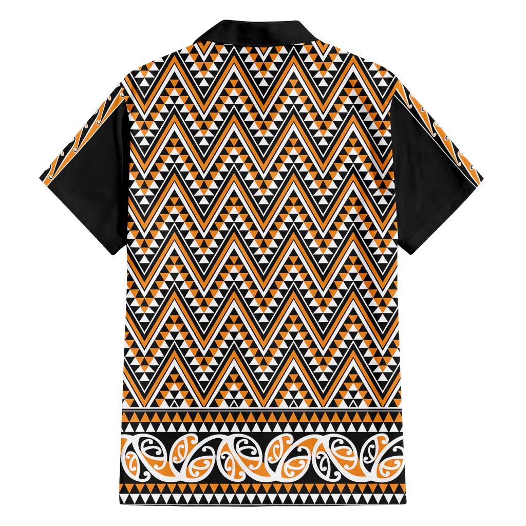 New Zealand Maori Niho Taniwha Family Matching Puletasi and Hawaiian Shirt Karaka Mangopare and Puhoro Pattern LT9 - Polynesian Pride