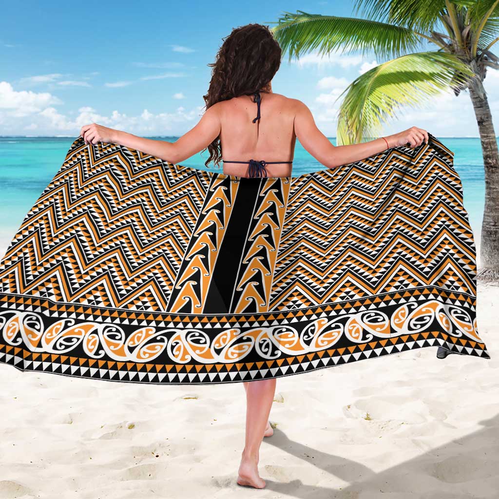 New Zealand Maori Niho Taniwha Sarong Karaka Mangopare and Puhoro Pattern LT9 - Polynesian Pride