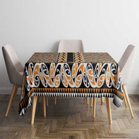 New Zealand Maori Niho Taniwha Tablecloth Karaka Mangopare and Puhoro Pattern LT9 - Polynesian Pride