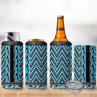 New Zealand Maori Niho Taniwha 4 in 1 Can Cooler Tumbler Kikorangi Mangopare and Puhoro Pattern LT9 - Polynesian Pride