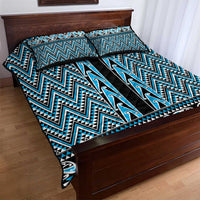 New Zealand Maori Niho Taniwha Quilt Bed Set Kikorangi Mangopare and Puhoro Pattern
