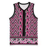 New Zealand Maori Niho Taniwha Basketball Jersey Mawhero Mangopare and Puhoro Pattern - Polynesian Pride