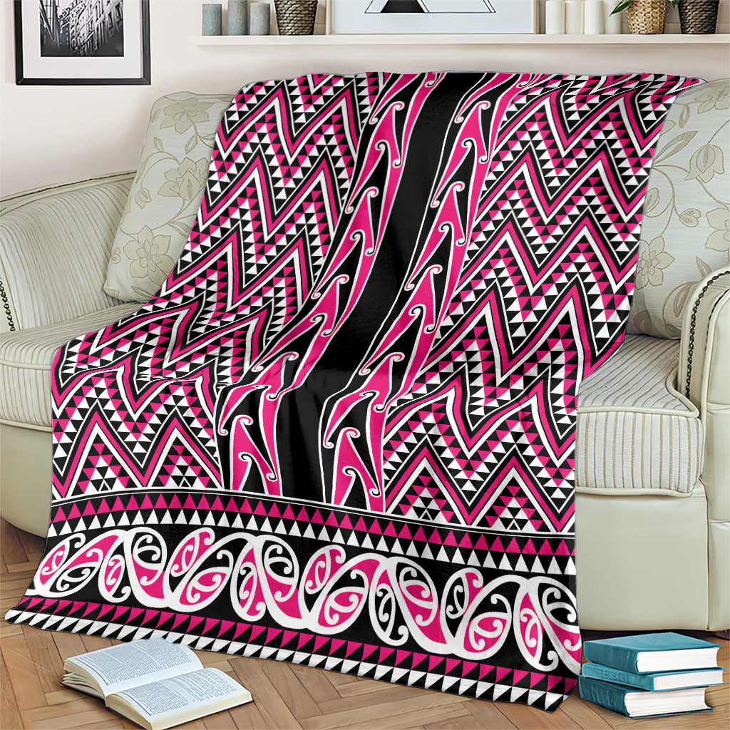 New Zealand Maori Niho Taniwha Blanket Mawhero Mangopare and Puhoro Pattern LT9 - Polynesian Pride