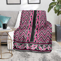 New Zealand Maori Niho Taniwha Blanket Mawhero Mangopare and Puhoro Pattern LT9 - Polynesian Pride