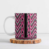 New Zealand Maori Niho Taniwha Ceramic Mug Mawhero Mangopare and Puhoro Pattern - Polynesian Pride