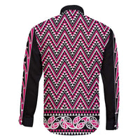 New Zealand Maori Niho Taniwha Family Matching Long Sleeve Bodycon Dress and Hawaiian Shirt Mawhero Mangopare and Puhoro Pattern LT9 - Polynesian Pride