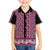 New Zealand Maori Niho Taniwha Family Matching Off The Shoulder Long Sleeve Dress and Hawaiian Shirt Mawhero Mangopare and Puhoro Pattern