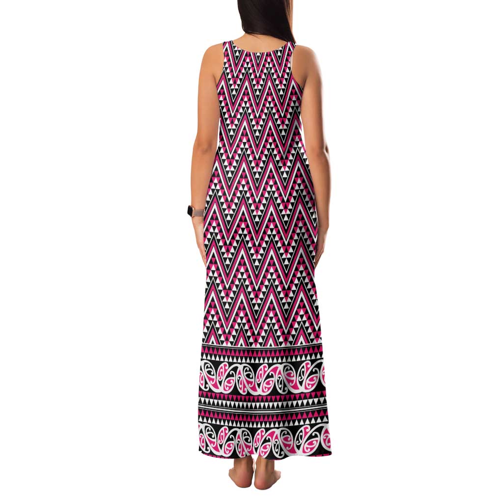 New Zealand Maori Niho Taniwha Family Matching Tank Maxi Dress and Hawaiian Shirt Mawhero Mangopare and Puhoro Pattern LT9 - Polynesian Pride