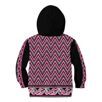 New Zealand Maori Niho Taniwha Kid Hoodie Mawhero Mangopare and Puhoro Pattern
