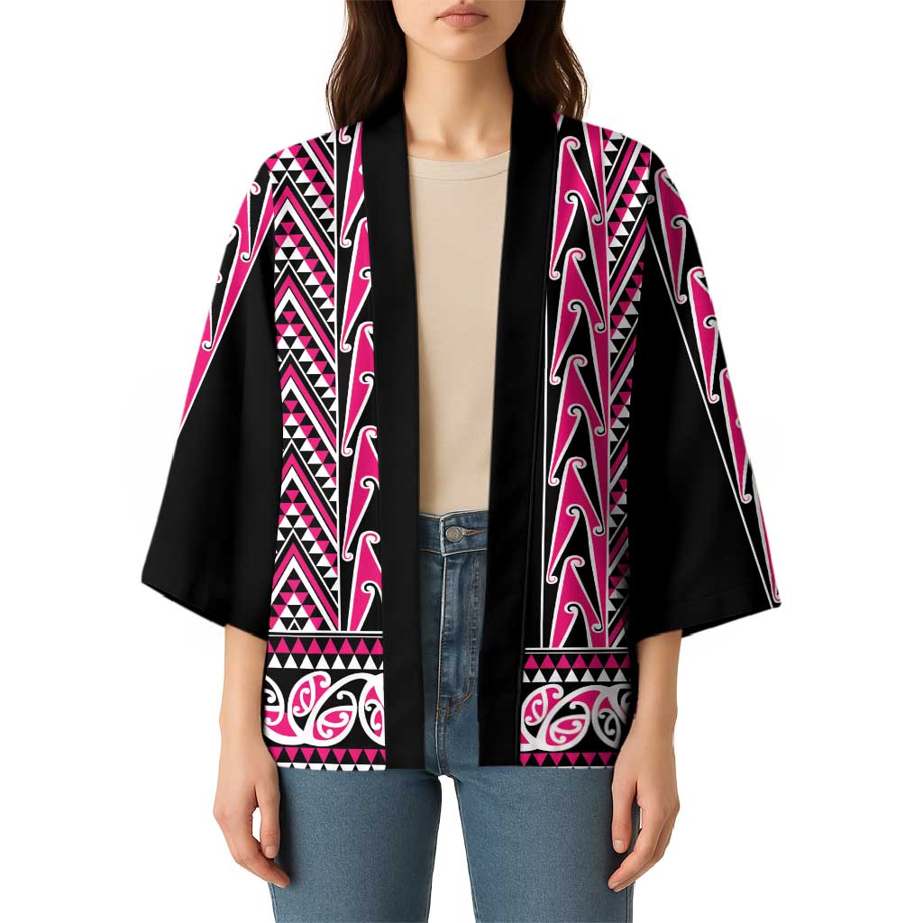 New Zealand Maori Niho Taniwha Kimono Mawhero Mangopare and Puhoro Pattern - Polynesian Pride