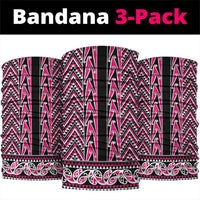 New Zealand Maori Niho Taniwha Neck Gaiter Mawhero Mangopare and Puhoro Pattern - Polynesian Pride