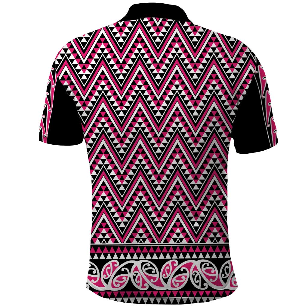 New Zealand Maori Niho Taniwha Polo Shirt Mawhero Mangopare and Puhoro Pattern