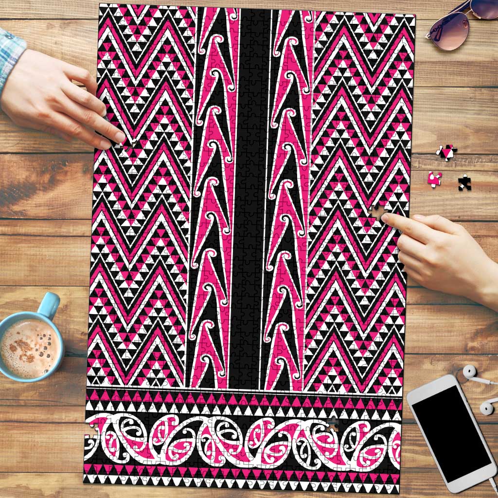 New Zealand Maori Niho Taniwha Puzzle Mawhero Mangopare and Puhoro Pattern - Polynesian Pride