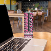 New Zealand Maori Niho Taniwha Skinny Tumbler Mawhero Mangopare and Puhoro Pattern LT9 - Polynesian Pride