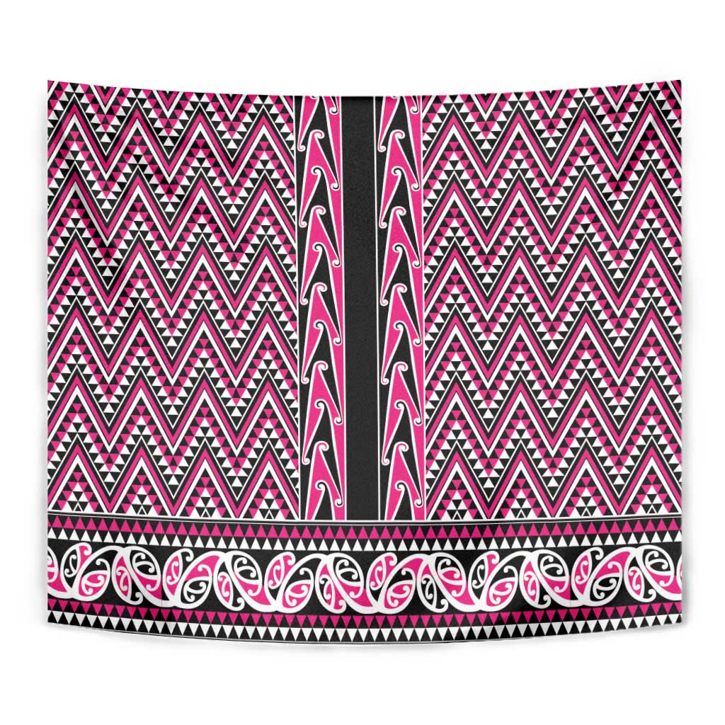 New Zealand Maori Niho Taniwha Tapestry Mawhero Mangopare and Puhoro Pattern