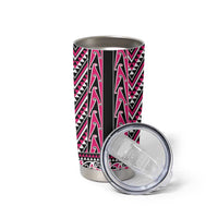 New Zealand Maori Niho Taniwha Tumbler Cup Mawhero Mangopare and Puhoro Pattern LT9 - Polynesian Pride