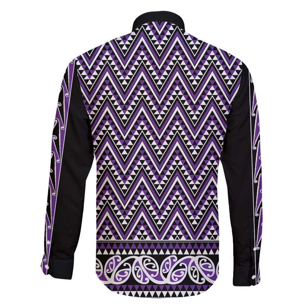 New Zealand Maori Niho Taniwha Family Matching Long Sleeve Bodycon Dress and Hawaiian Shirt Waiporopo Mangopare and Puhoro Pattern LT9 - Polynesian Pride