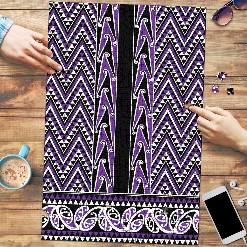 New Zealand Maori Niho Taniwha Puzzle Waiporopo Mangopare and Puhoro Pattern - Polynesian Pride