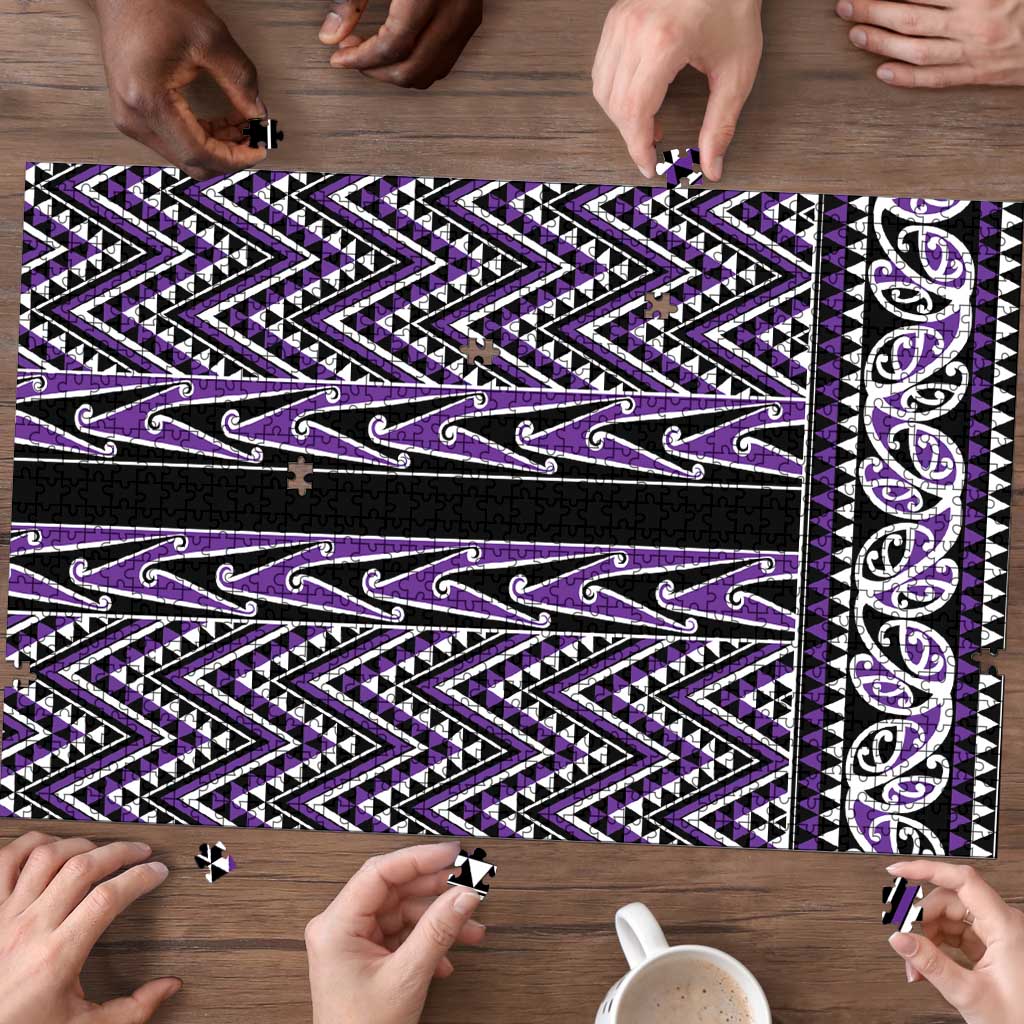 New Zealand Maori Niho Taniwha Puzzle Waiporopo Mangopare and Puhoro Pattern - Polynesian Pride