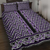 New Zealand Maori Niho Taniwha Quilt Bed Set Waiporopo Mangopare and Puhoro Pattern