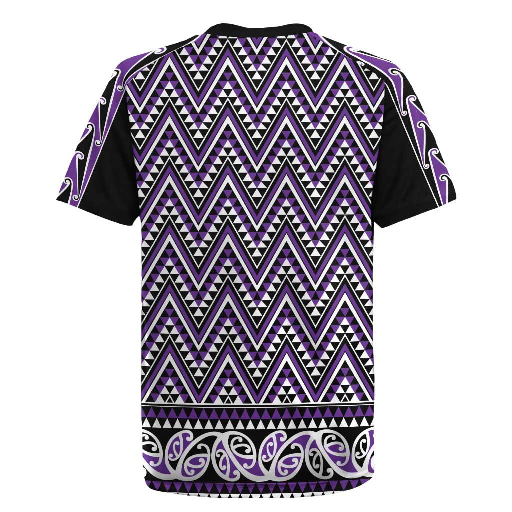 New Zealand Maori Niho Taniwha Rugby Jersey Waiporopo Mangopare and Puhoro Pattern LT9 - Polynesian Pride