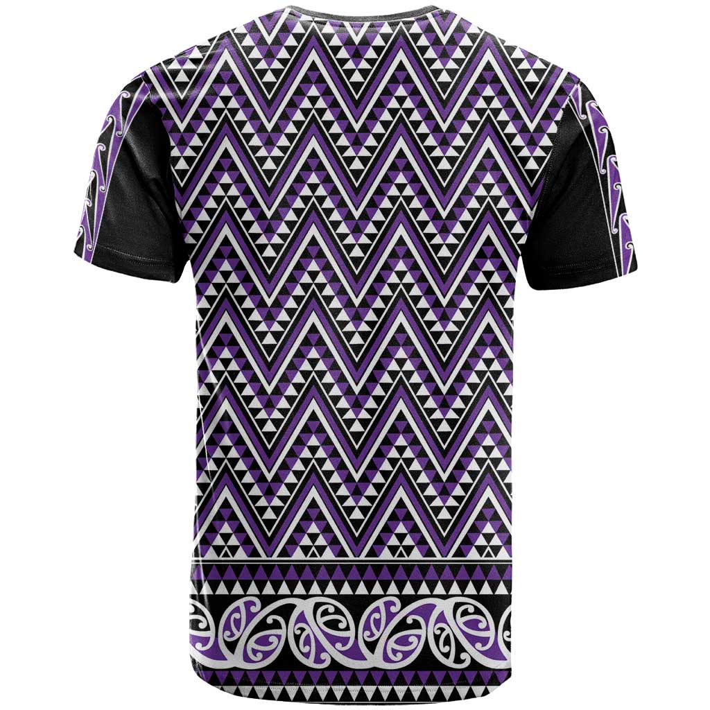 New Zealand Maori Niho Taniwha T Shirt Waiporopo Mangopare and Puhoro Pattern LT9 - Polynesian Pride