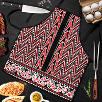 New Zealand Maori Niho Taniwha Apron Whero Mangopare and Puhoro Pattern - Polynesian Pride