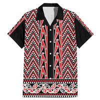 New Zealand Maori Niho Taniwha Family Matching Mermaid Dress and Hawaiian Shirt Whero Mangopare and Puhoro Pattern